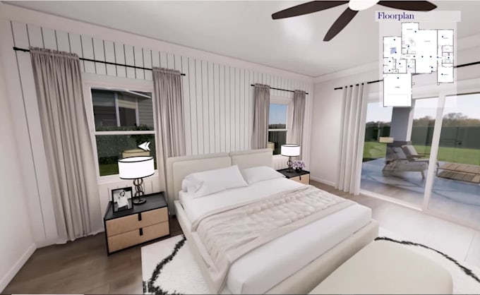 create realistic 3d renders, 360 virtual tours for your project
