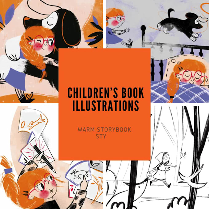 create whimsical children book illustrations