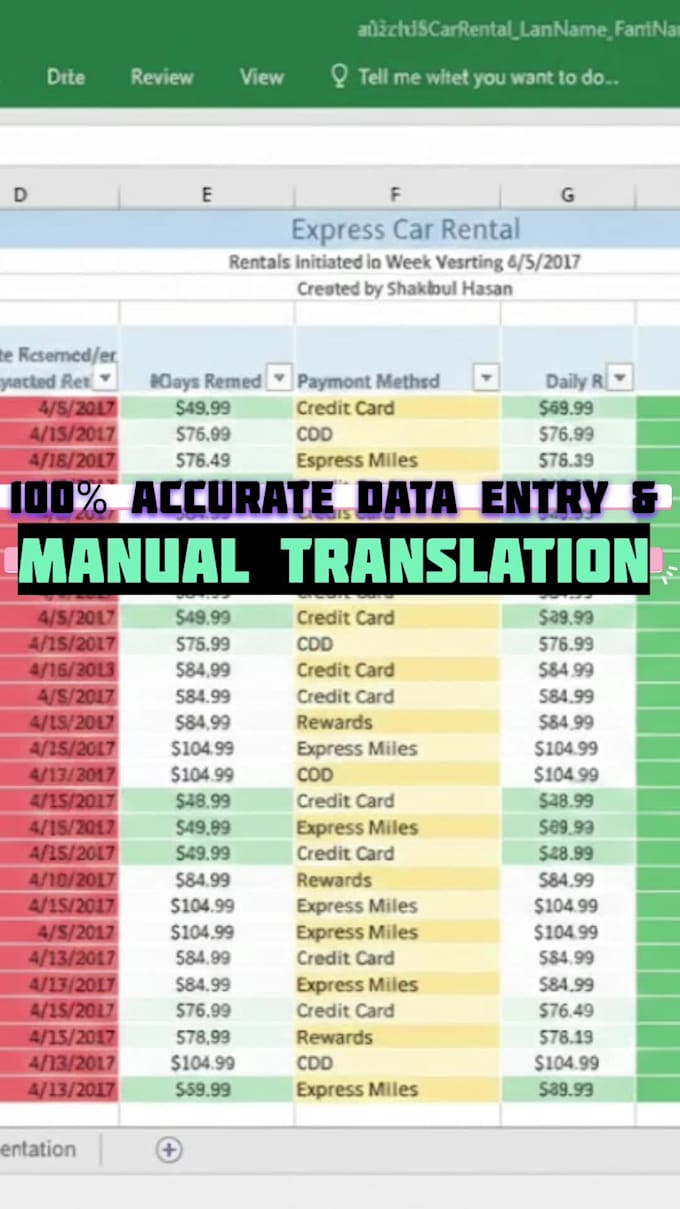 do expert data entry and excel data cleaning