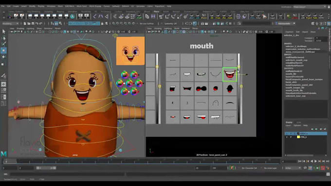 accurate 3d rigger, control rigging, viseme driven lips sync, face arkit