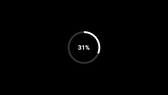 create custom progress bar animation with alpha channel