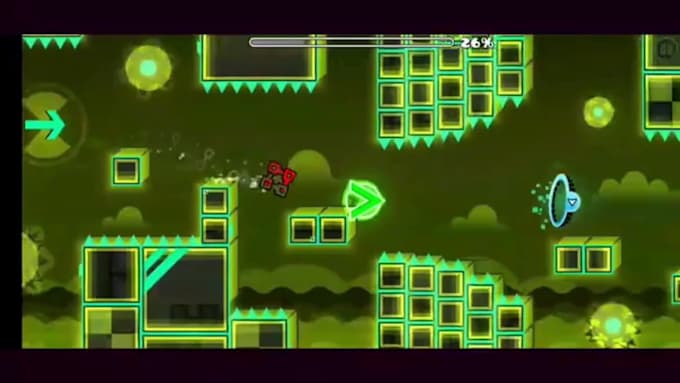 create a geometry dash level layout, gameplay, deco gd decoration dash level
