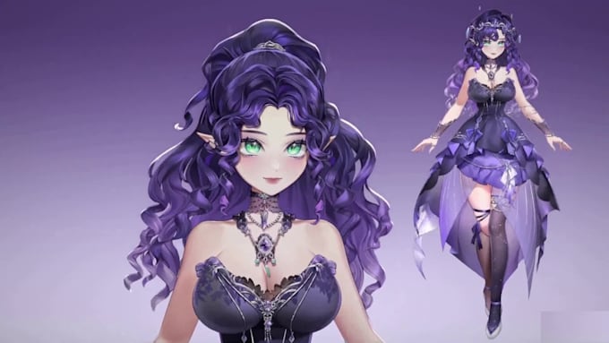 design and rig live2d vtuber model, 2d vtuber rigging, live2d design