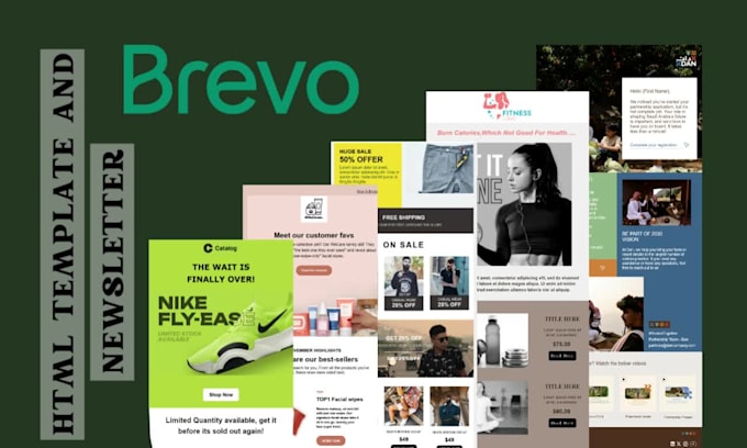 design HTML email template and newsletter