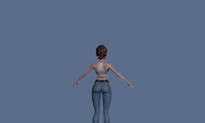 create a stylized game ready 3d character model with clean topology in blender