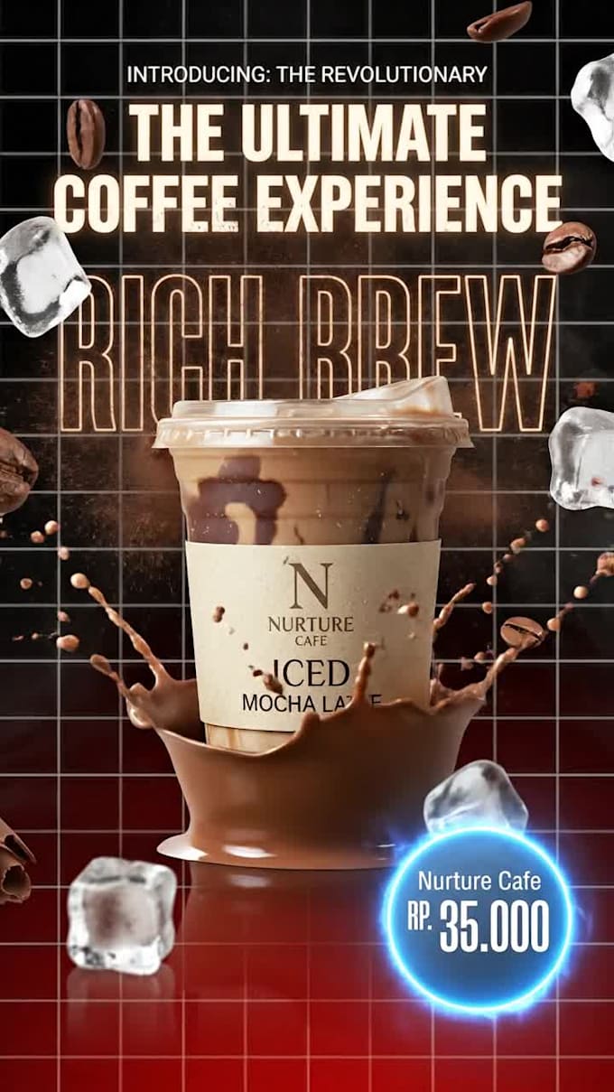 design premium foods and drinks advertisement posters