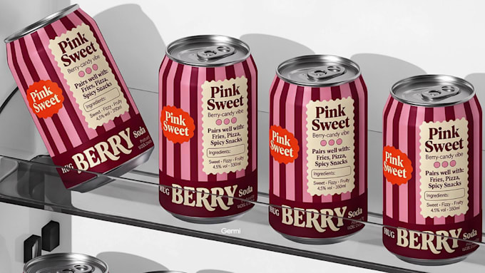 create energy drink, soda, can, packaging label beer