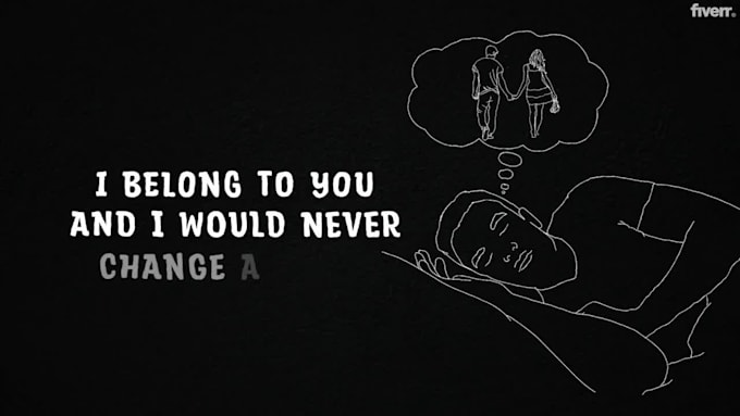 create hand drawn lyric music video