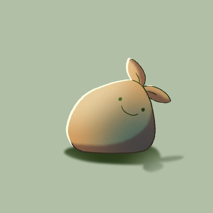create a cute 2d character animation or animated GIF