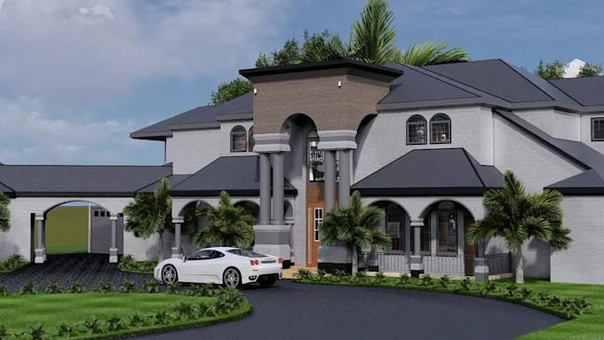 design 3d sketchup exterior,interior design