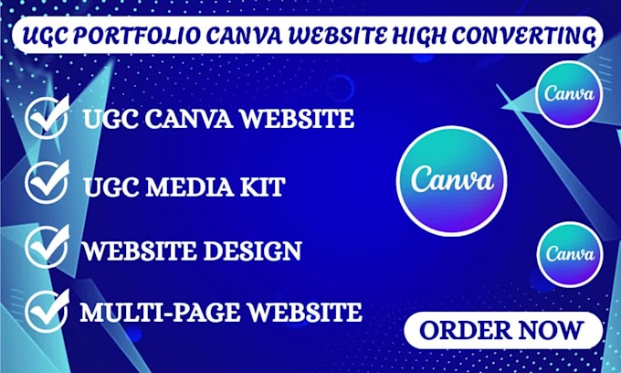 ugc portfolio canva website high converting ugc portfolio design