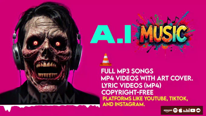 produce a professional lyrics and song using ai