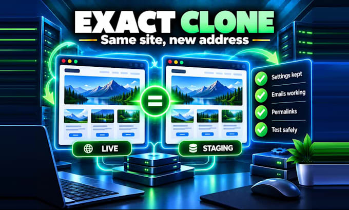 do wordpress migration, clone wordpress website and backup within 24 hours