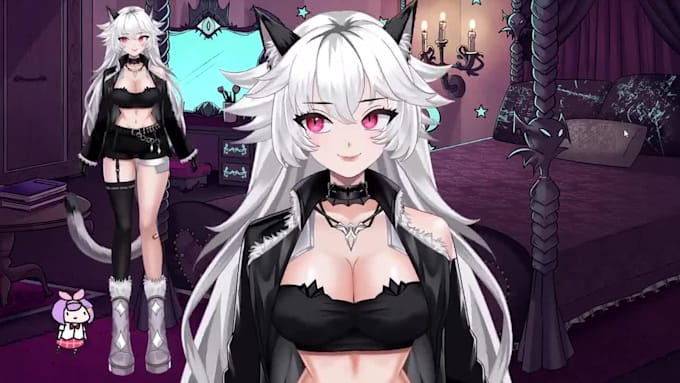 design and rig live 2d vtuber model 2dvtuber model vtuber commission 2d anime