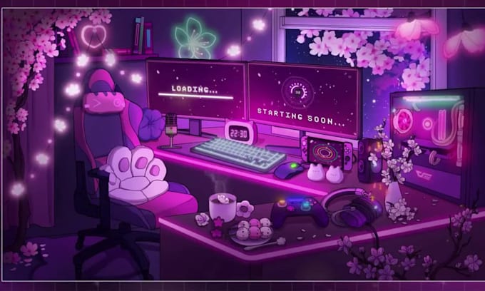 create lofi scene animation lofi background animation cozy lofi game room