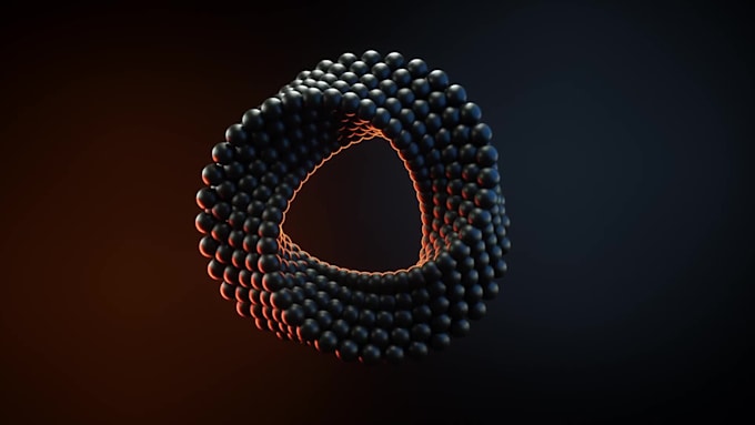 3d abstract animation 3d music visualizer 3d loop houdini gif motion graphics