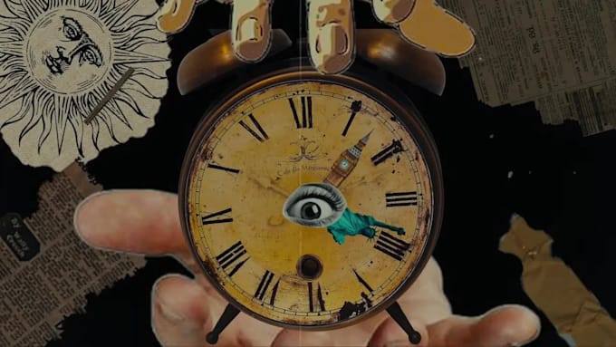 create a unique collage animation and mixed media motion video
