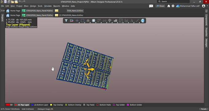 design multilayer pcb in altium