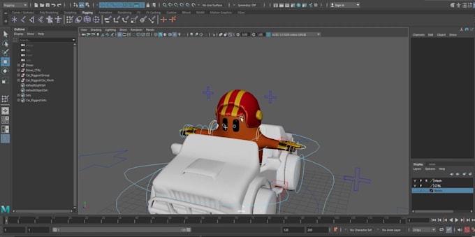 rig your 3d character  in blender and maya for unity ,games
