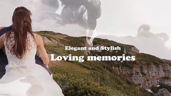 create a beautiful wedding photo slideshow video montage