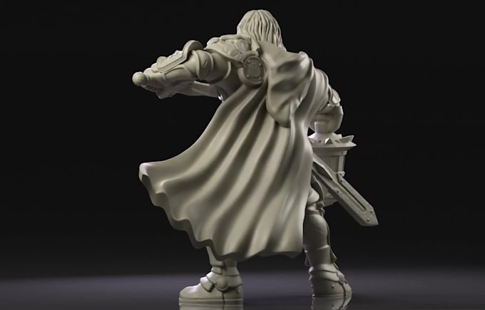 sculpt 3d character modeling, miniature tabletop warhammer model for 3d printing