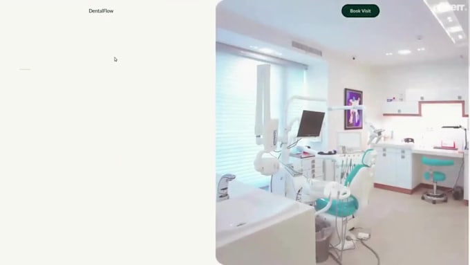 design a dental and medical clinic landing page