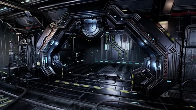 create game ready sci fi hard surface 3d asset