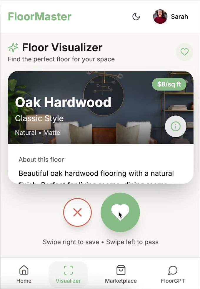 create mobile app UI UX design, app prototype, js code figma