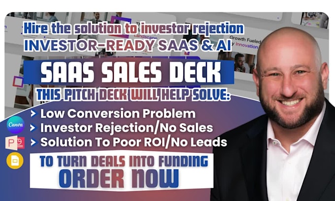 design saas ai startup pitch deck for investor and saas fundraising powerpoint