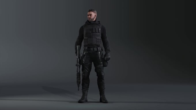 make 3d game character 3d rigging model unreal engine ue5 game animation