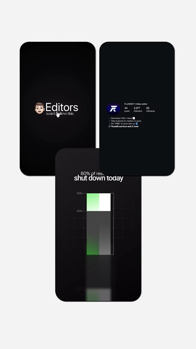 edit minimal motion graphics short form editing