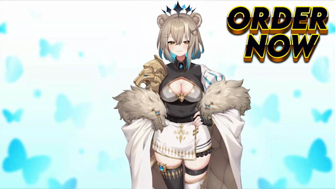 create a custom 2d 3d vtuber model with full rigging, vrm and streaming setup