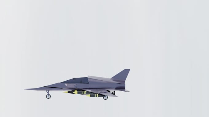 create a realistic 3d fighter jet model and animation in blender