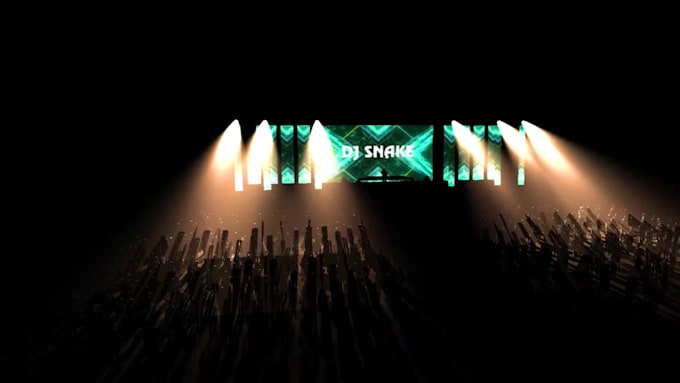 create 3d stage design for concerts, weddings and events