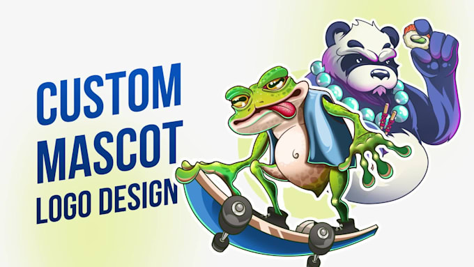 design a bold custom mascot logo for your brand
