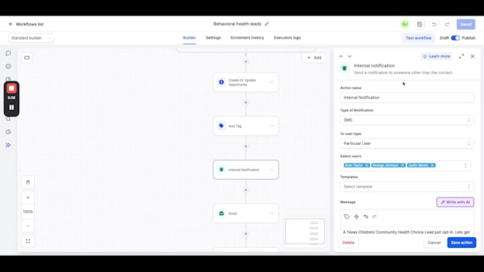 a gohighlevel automation system for your leads