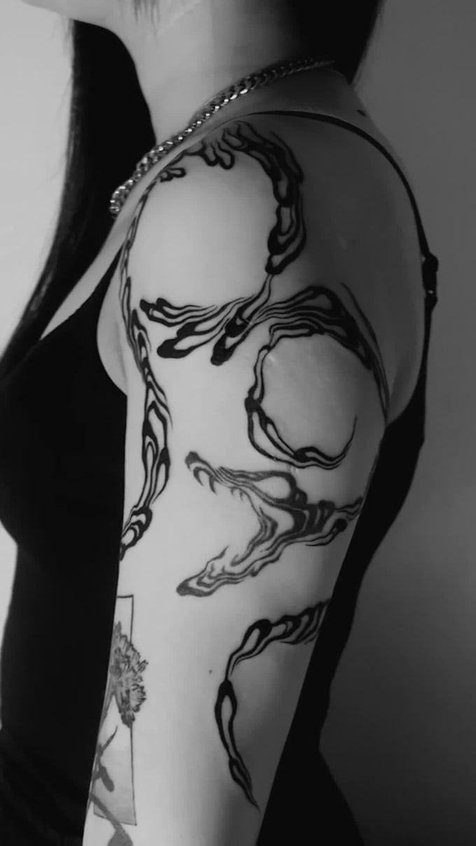 create custom, professional tattoo in modern style