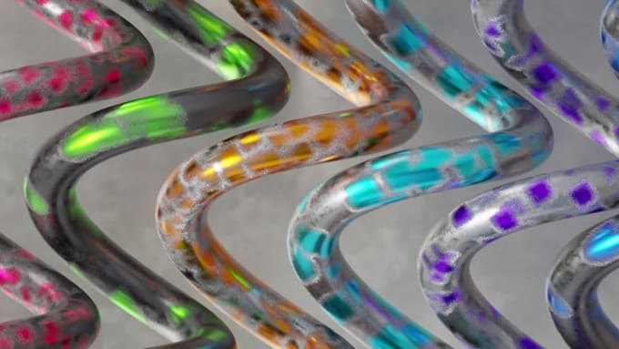 create satisfying 3d abstract loop animations for your brand