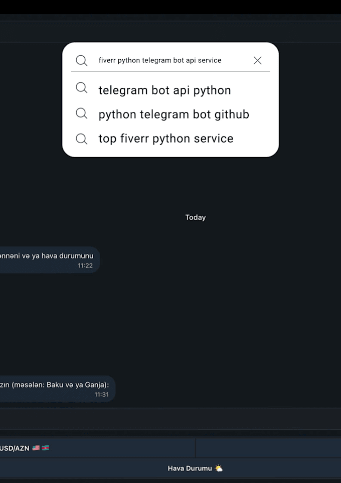 build a custom telegram bot for your business