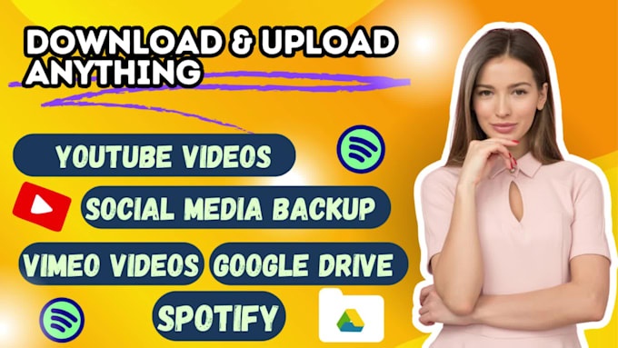 efficiently download and upload anything anywhere