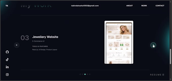 develop a responsive react js frontend for your website