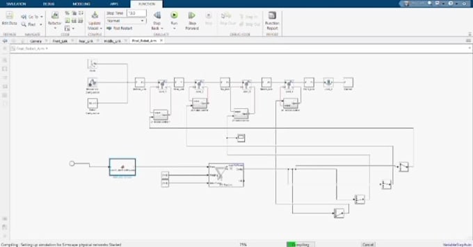do matlab, simulink control systems and robotics projects with gui and simscape