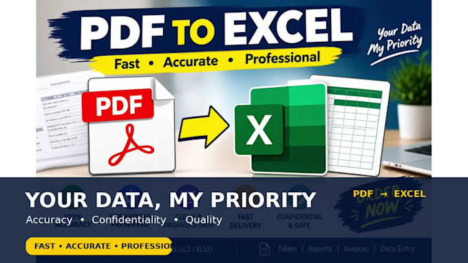 convert PDF to excel
