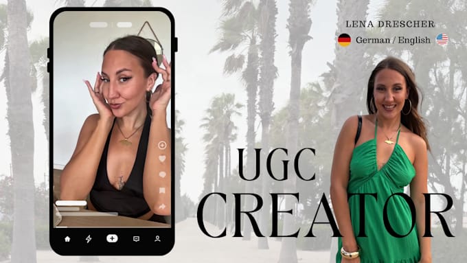 create authentic ugc video content in german
