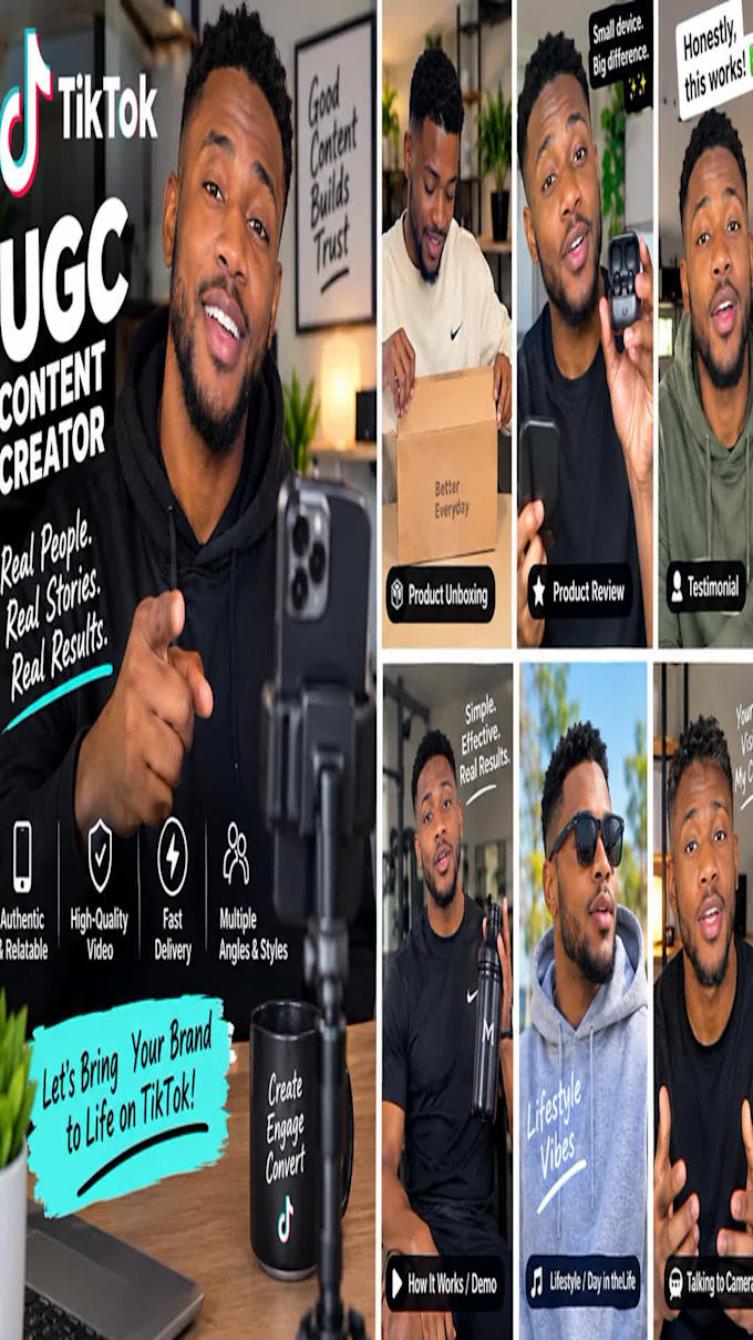 create authentic tiktok ugc videos for your brand