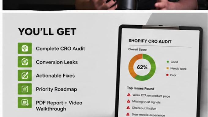 audit your shopify store to find conversion leaks and increase sales