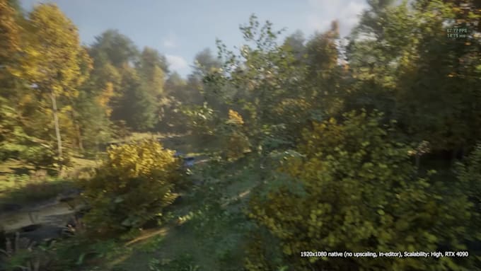create immersive open world in ue5, level design, terrain, map and environment