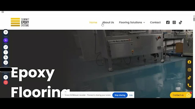 build website for epoxy business and generate leads througj ads