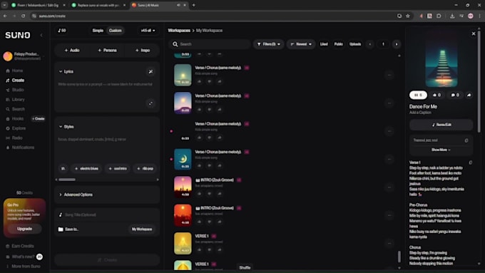 create ai music suno