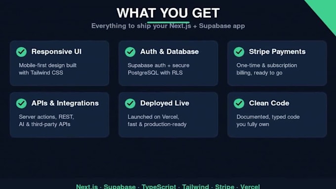 develop a full stack web app with nextjs and supabase